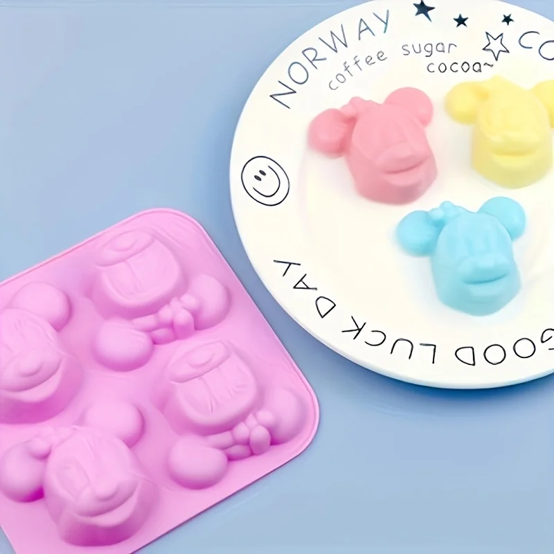 Soap Making Store - 1個入りミニーカートゥーン型、手工芸品、チョコレート、石鹸作り、シリコン型、DIY装飾樹脂アクセサリーに最適です。