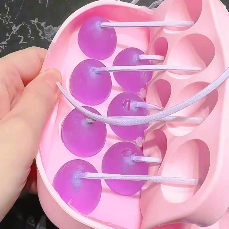 Soap Making Easy - DIY石鹸作りキット グレープソープモールド 簡単リリース 食品グレードのクラフトモールド ジュートロープ付き 母の日