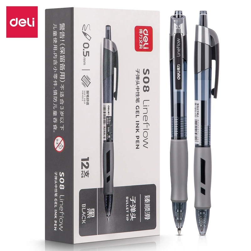 Pentel Pen Energel - DELI ゲルインクペン 0.5 mm 12本/箱 -