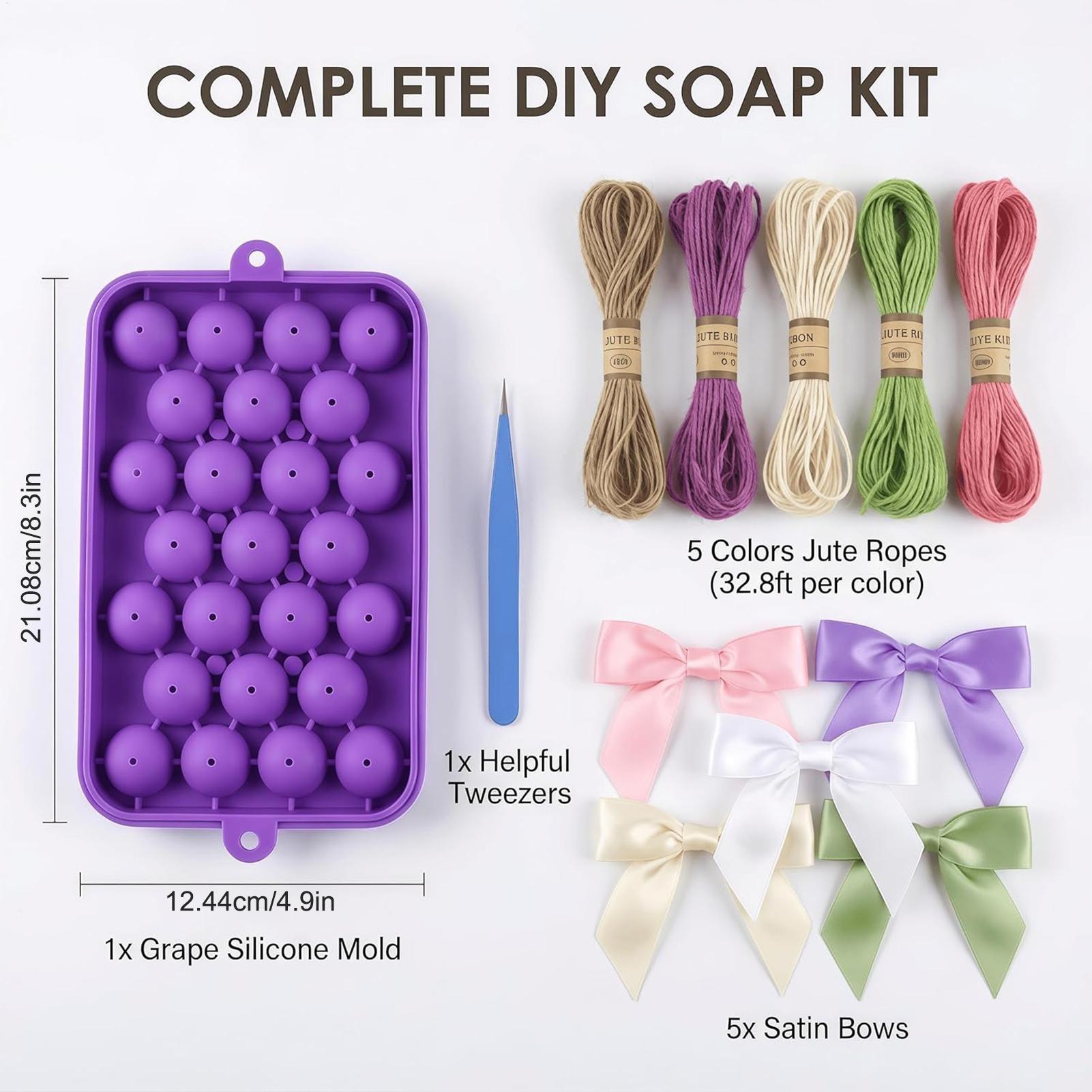 DIY石鹸作りキット グレープソープモールド 簡単リリース  - Soap Making Easy のレビューと価格