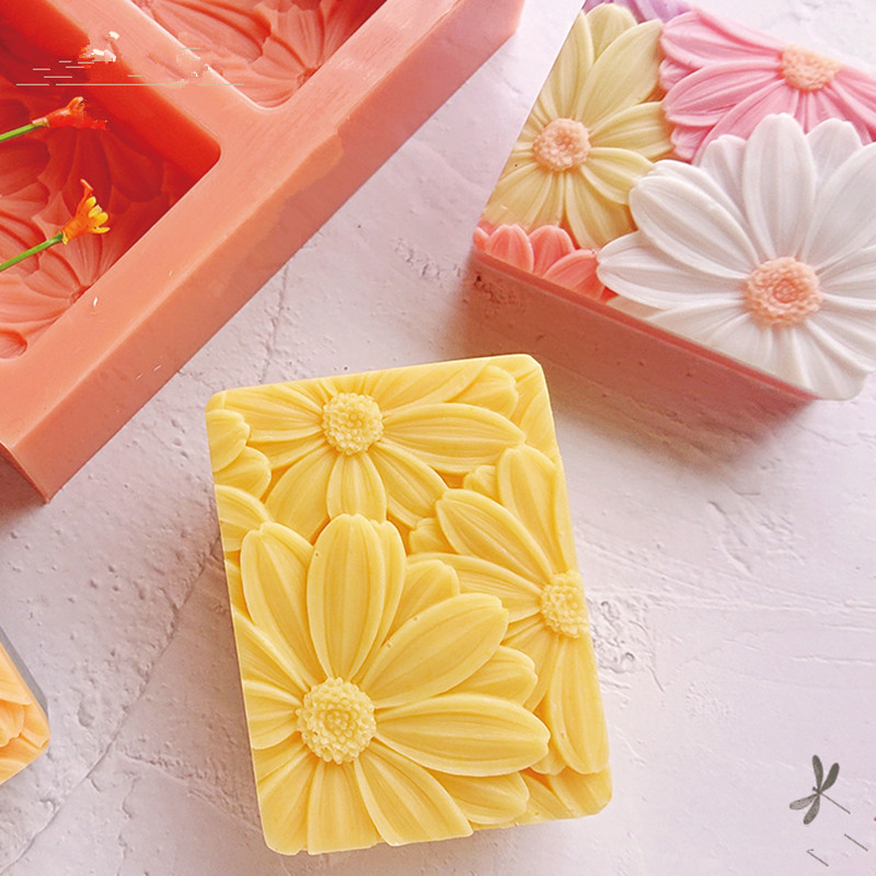 最新！！ !3d エレガントなひまわり石鹸型長方形シリコーン - Soap Making Ideas のレビューと価格