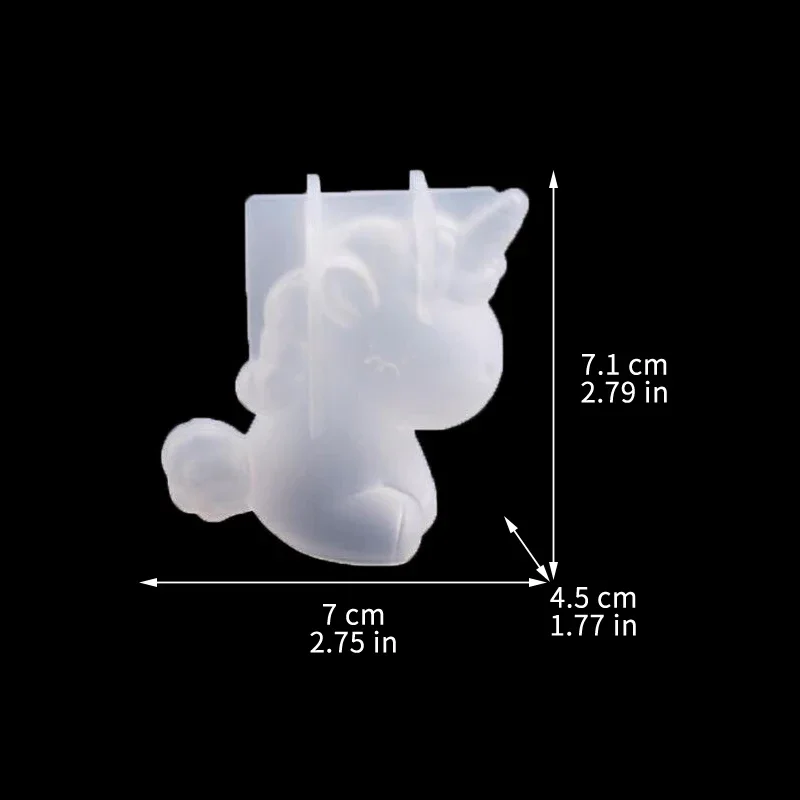 3D 幾何学的なシリコーンユニコーン猫鹿クマ型ソープキャンド - Soap Making Store のレビューと価格