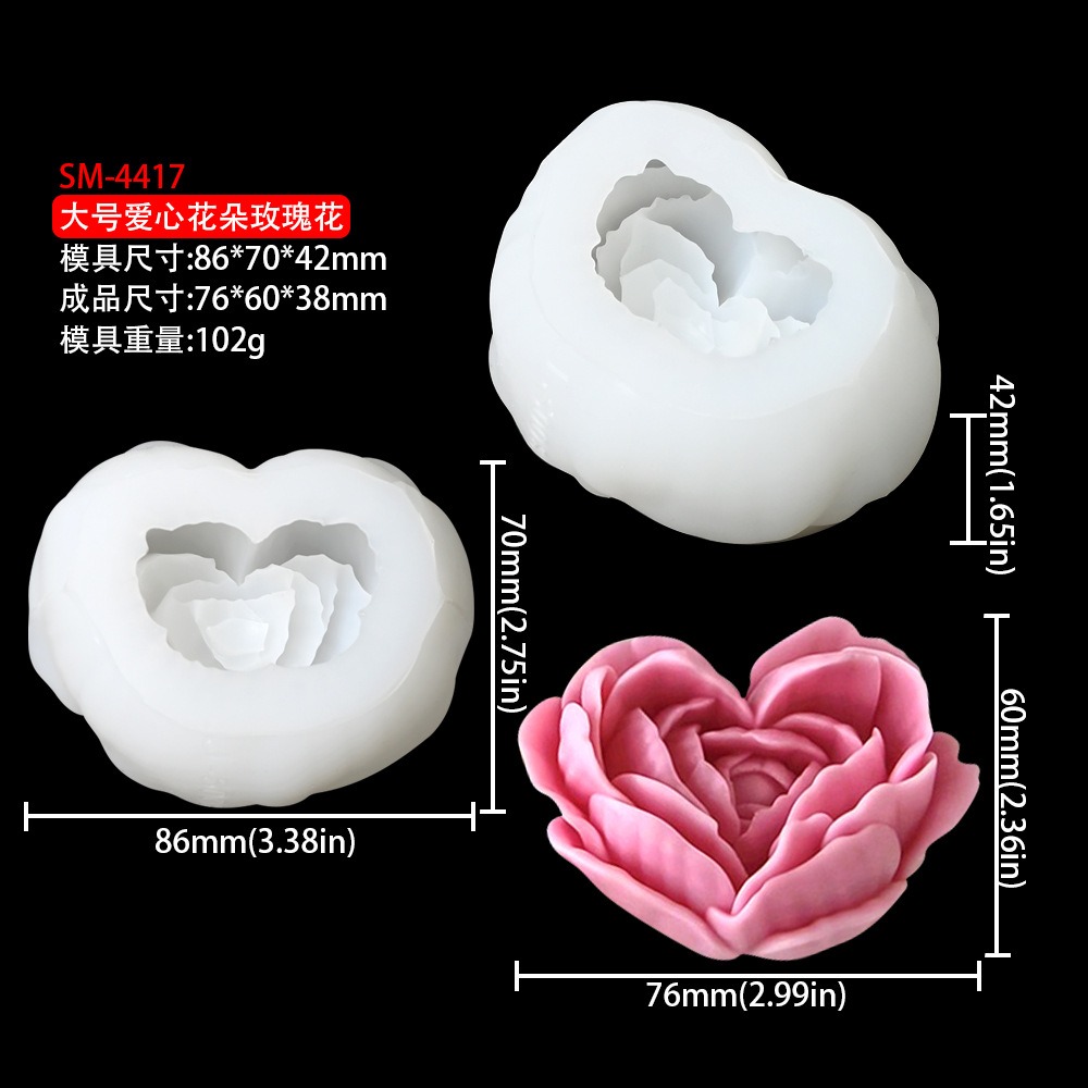 最高品質特大3DフラワーキャンドルシリコンモールドDIY牡丹 - Quality Soap Making Kit のレビューと価格