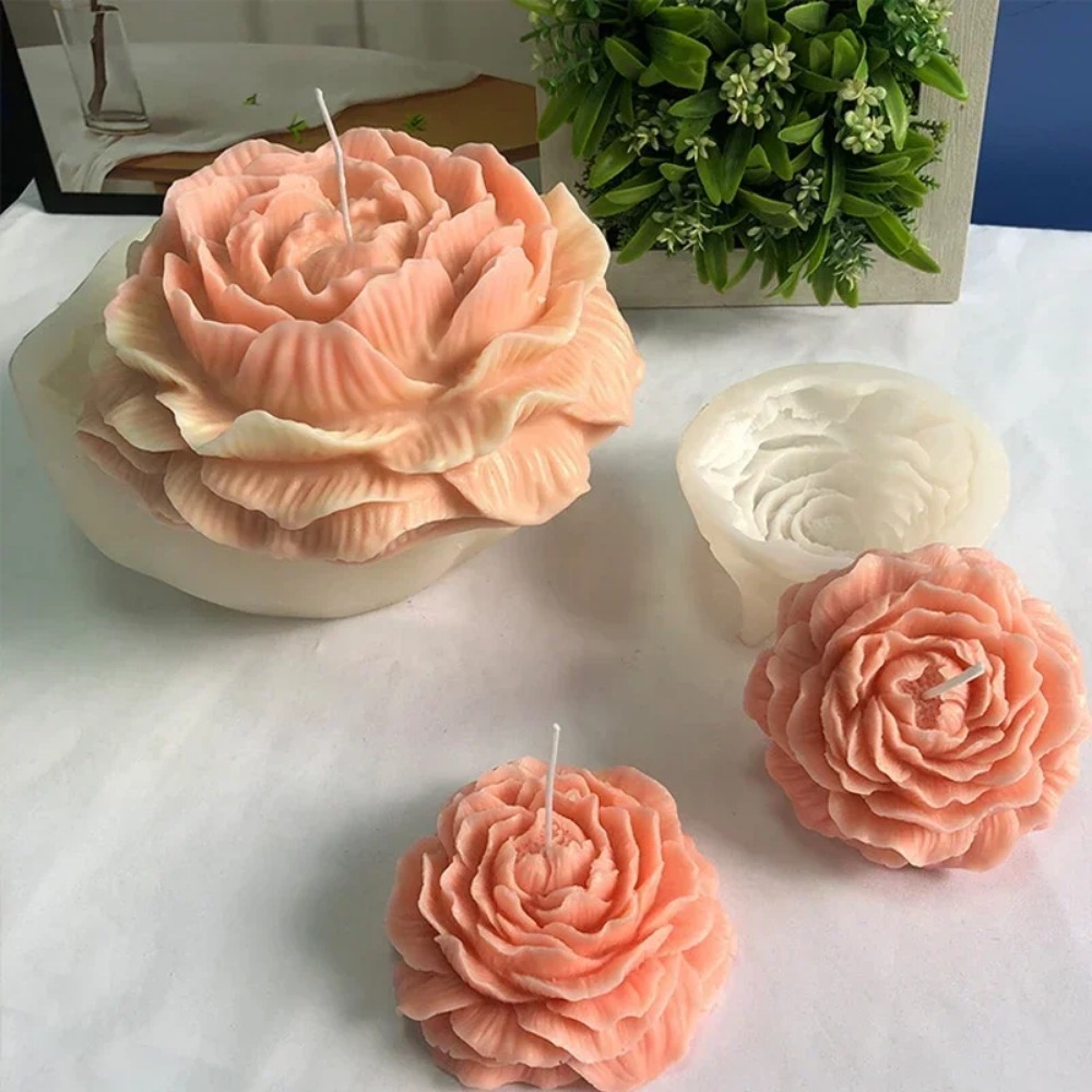 最高品質特大3DフラワーキャンドルシリコンモールドDIY牡丹 - Quality Soap Making Kit のレビューと価格