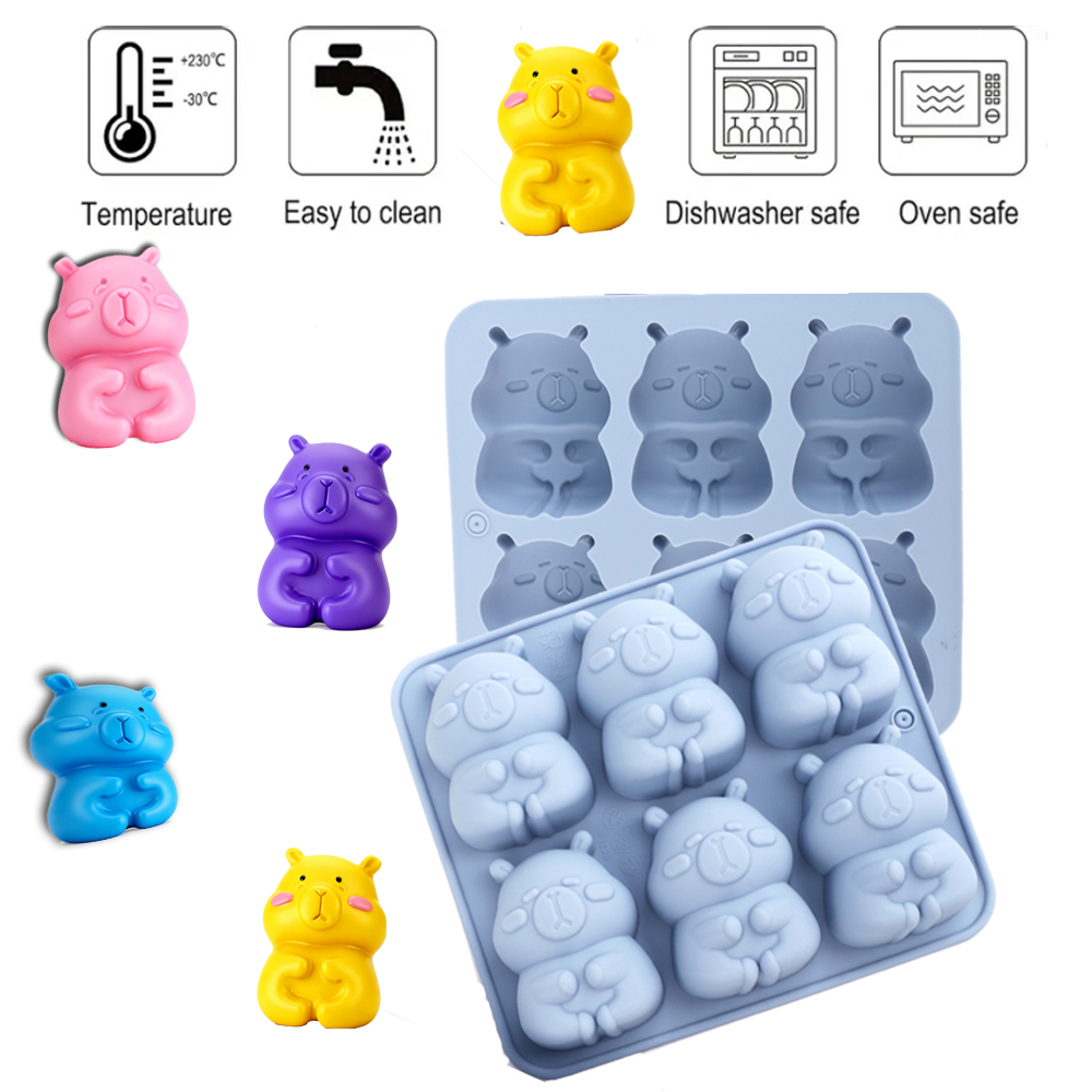 かわいいカピバラの形をしたシリコンケーキ型1個。チョコレート - Soap Making Store のレビューと価格