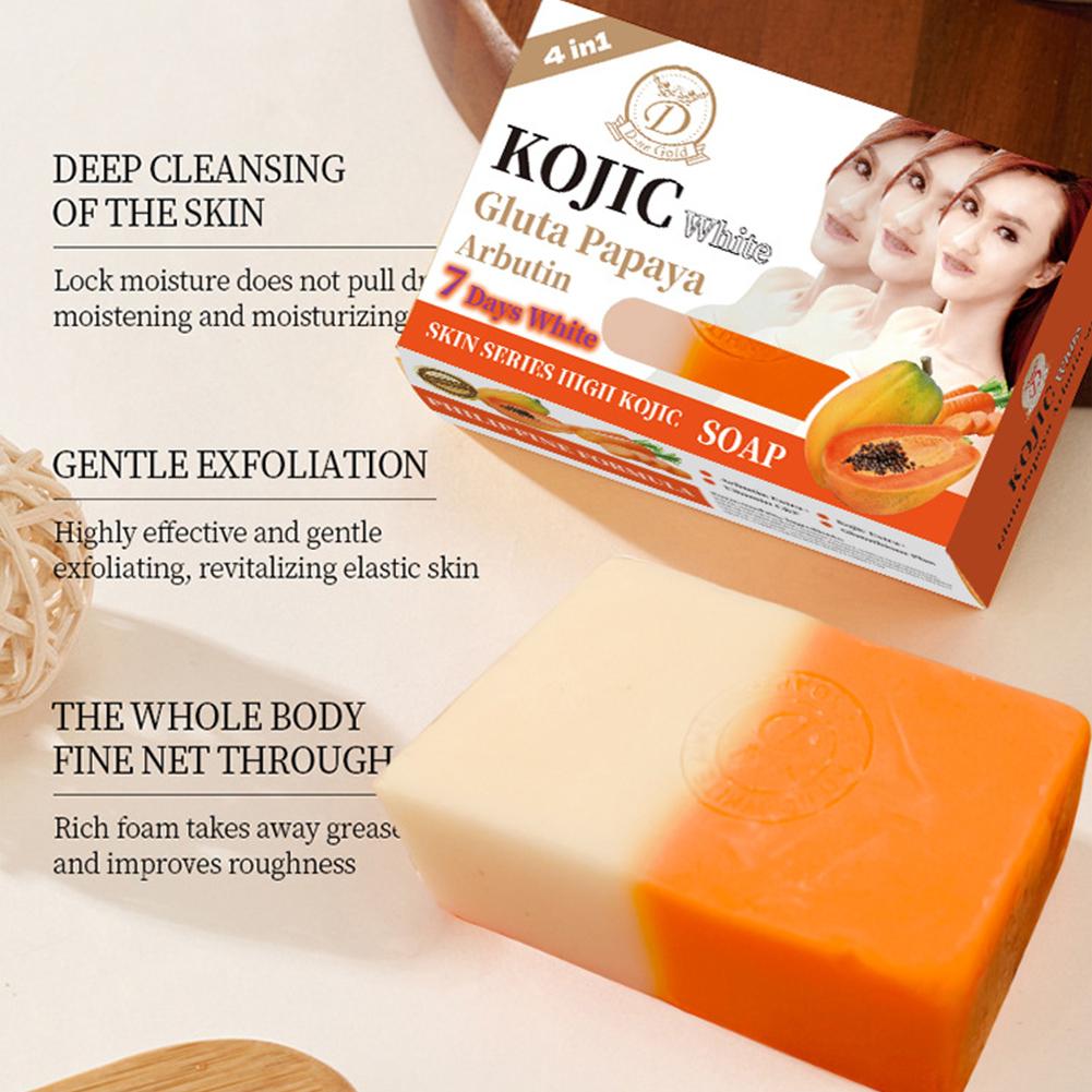 160g パパイヤ コジ酸 エッセンシャルオイル石鹸、ビタミ - Castor Oil Soap のレビューと価格