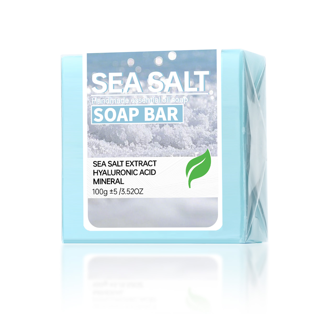 海塩手作りエッセンシャルオイル石鹸、ヒアルロン酸配合洗顔保湿 - Castor Oil Soap のレビューと価格