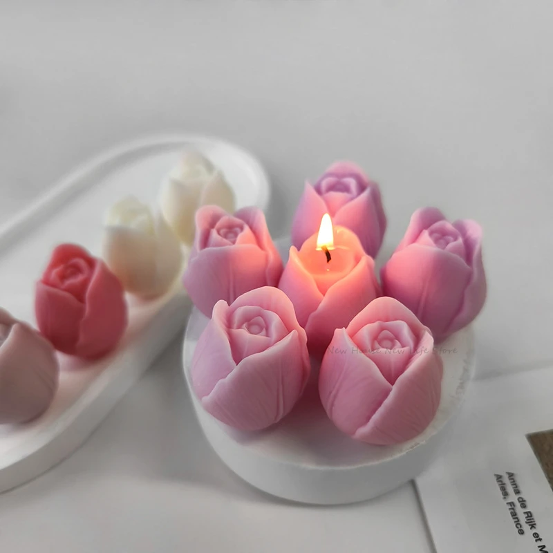 3D チューリップキャンドルモールド手作り DIY フラワー - Soap Making Recipes のレビューと価格