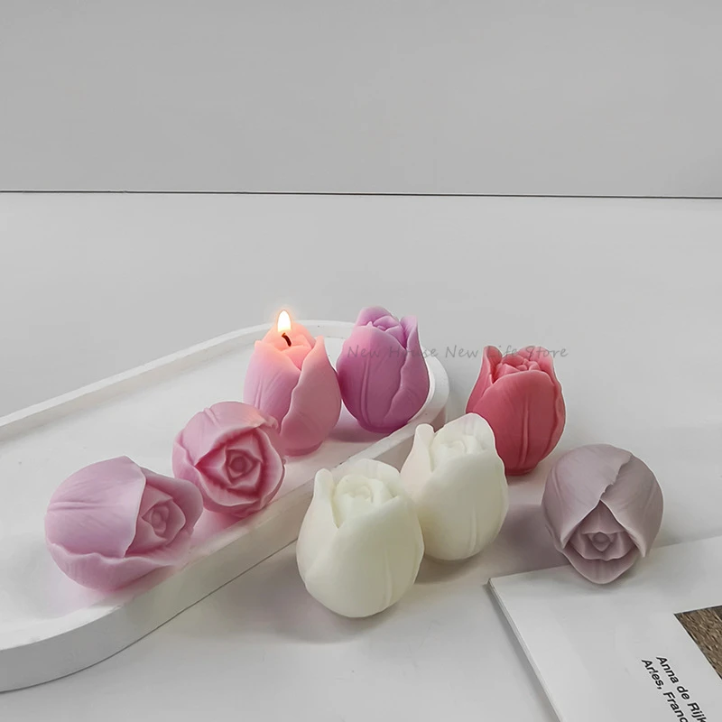 3D チューリップキャンドルモールド手作り DIY フラワー - Soap Making Recipes のレビューと価格
