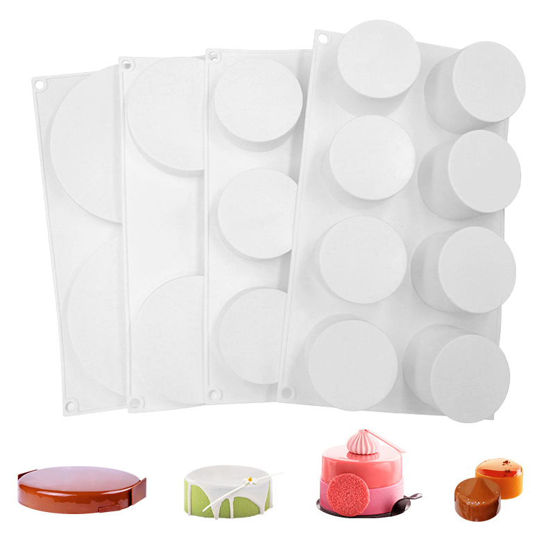 円筒形フレンチムースケーキ型シリコーンチョコレート型食品グレ - Soap Making Store のレビューと価格