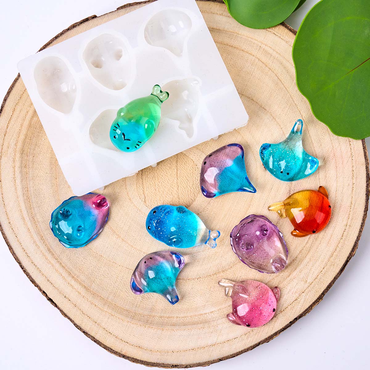 3Dヒーリング可愛いマンタ鯨シリコンモールドDIYキーホルダ - Soap Making Store のレビューと価格