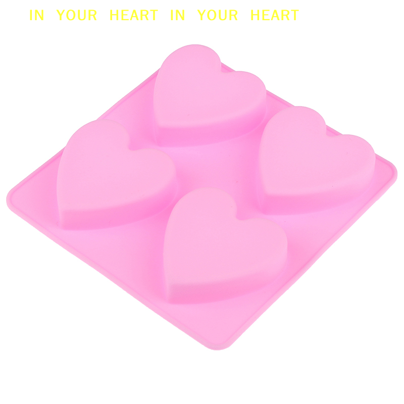 【X】4つの空洞を持つ手作りシリコン石鹸型 ハート型 3Dク - Soap Making Ideas のレビューと価格