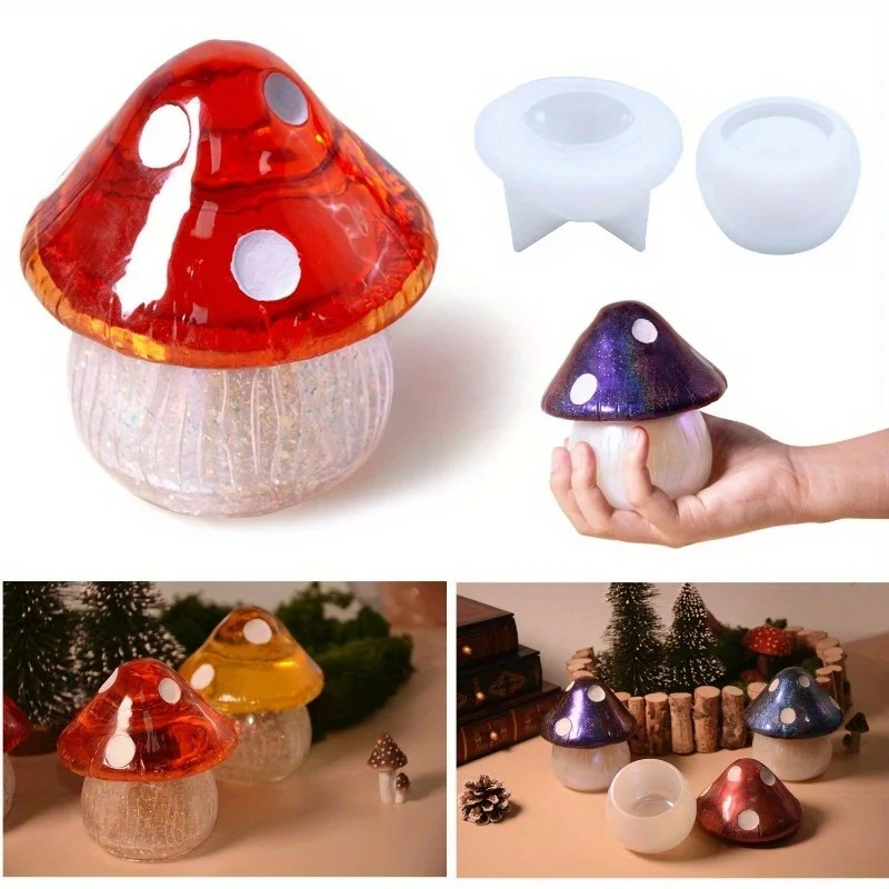 1セット多用途キノコデザインシリコンモールド、樹脂エポキシ石 - Soap Making Recipes のレビューと価格