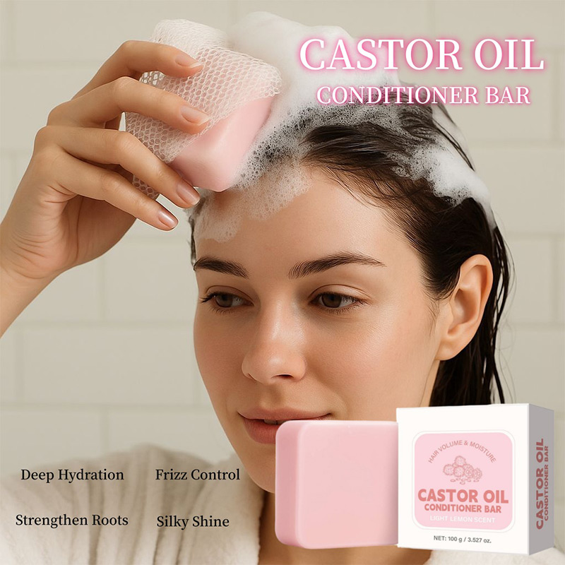 ヒマシ油コンディショナーソープバー、保湿栄養固形シャンプー、 - Castor Oil Soap のレビューと価格